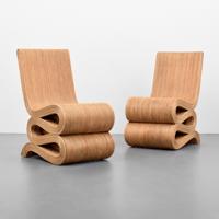 Pair of Wiggle Chairs, Manner of Frank Gehry - Sold for $1,430 on 11-09-2019 (Lot 414).jpg